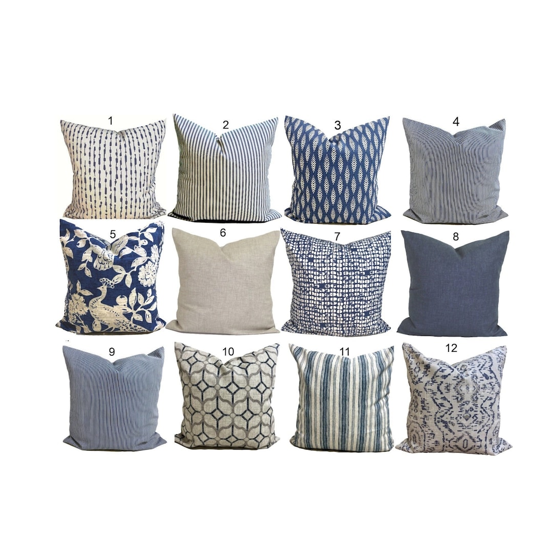 20 x 20 Plain Pillow - Indigo Blue