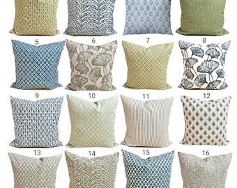 Blue Pillow Cover. Blue Throw Pillow, Blue Euro Sham, Blue Covers for 20x20, 18x18, 16x16 Inserts, ALL Sizes incl Euro Shams and Lumbars
