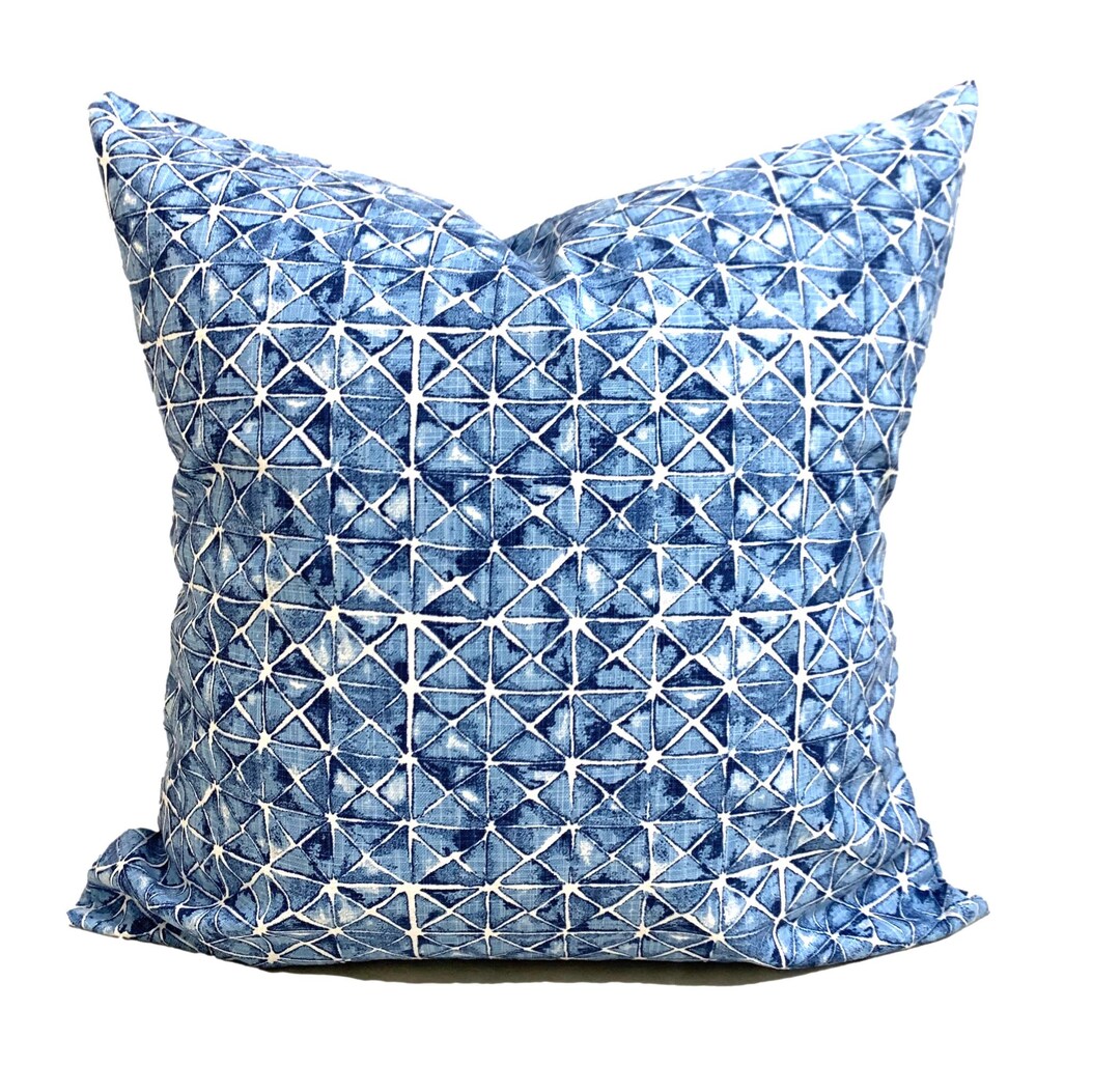 Bright Blue Pillow COVERS, Blue Throw Pillow Covers, Nautical Pillow