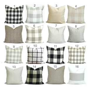Gray Pillow Cover Sale, Gray Farmhouse Pillow Covers for 20x20 Pillow, 18x18 Pillow, 16x16 Pillow, All Sizes