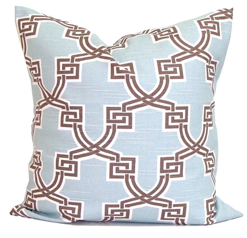 Pale Blue Pillow Cover Spa Blue Throw Pillow Light Blue Etsy