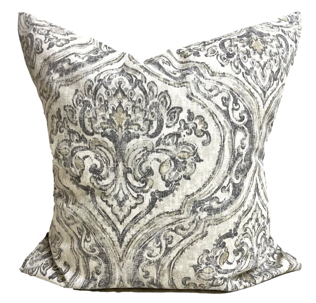 TAN PILLOWS, GRAY Pillow Covers, Grey Throw Pillow Covers, Tan Throw