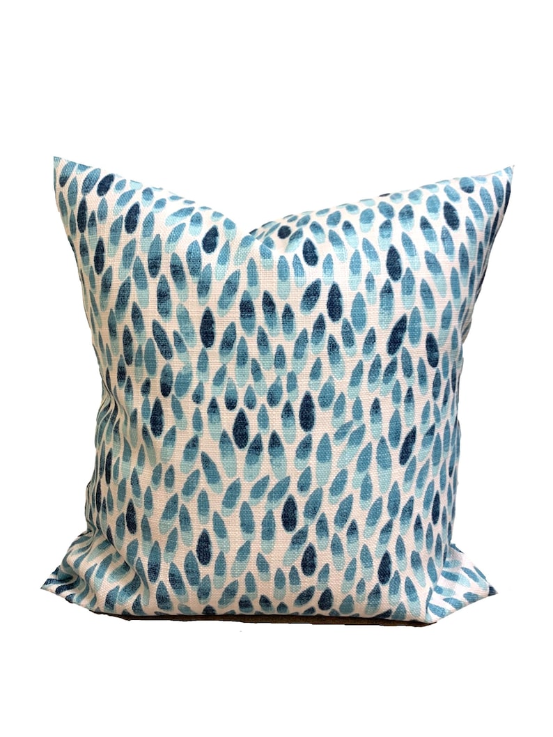 Blue OUTDOOR Pillow Covers Aqua Pillow COVERS Nautical Decor Etsy