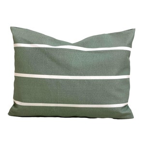 Green Outdoor Pillow, Green Lumbar Pillow, Outdoor Green Pillow Covers for 12x16, 12x18, 12x20 Pillow Inserts