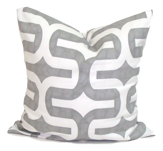Gray Pillow Covers Gray Throw Pillow Gray Pillow Euro Sham 24x24 Euro