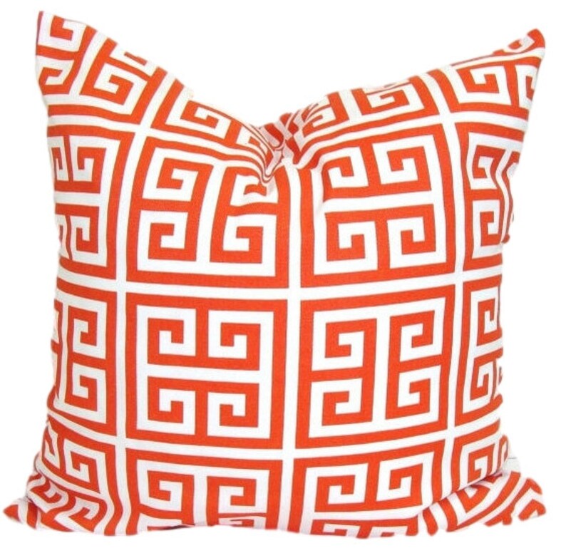 Outdoor Pillow Covers, Yellow Pillow Covers, Orange Pillow Cover, Blue Pillow Covers for 20x20, 18x18, 16x16 Inserts, ALL SIZES image 2