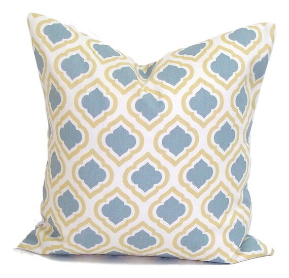 pale yellow pillows