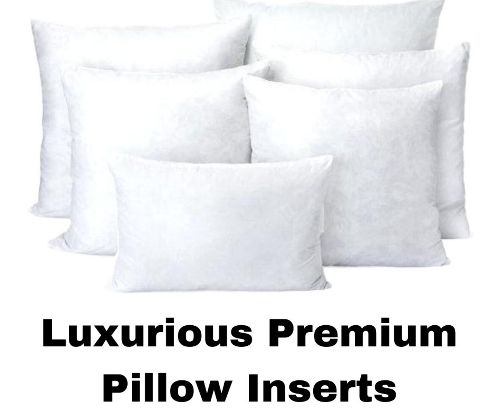 Down Alternative Pillow Inserts ALL SIZES Hypoallergenic - Etsy