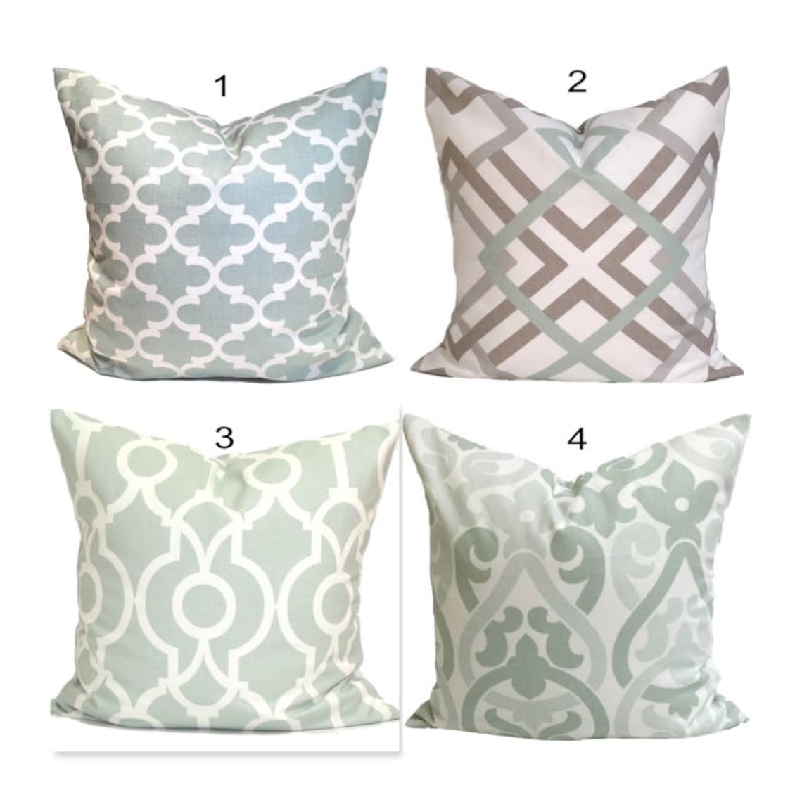 Light Green Pillow Cover Pale Green Pillow Cover Sage Green Etsy