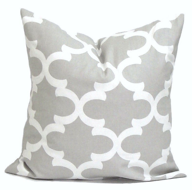 Gray Throw Pillow Covers Gray Pillow COVER Gray Farmhouse Etsy