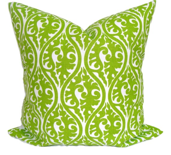 Pillow Decor Green Pillow Cover Bright Green Pillows Etsy