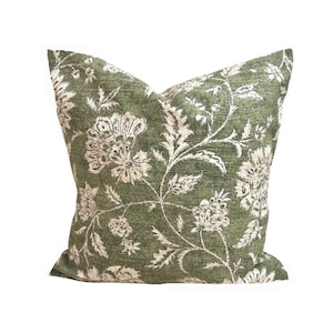 Funda de cojín con estampado de bloques verdes: Funda de cojín decorativa de algodón verde, todos los tamaños, incluidas las fundas de almohada europeas.