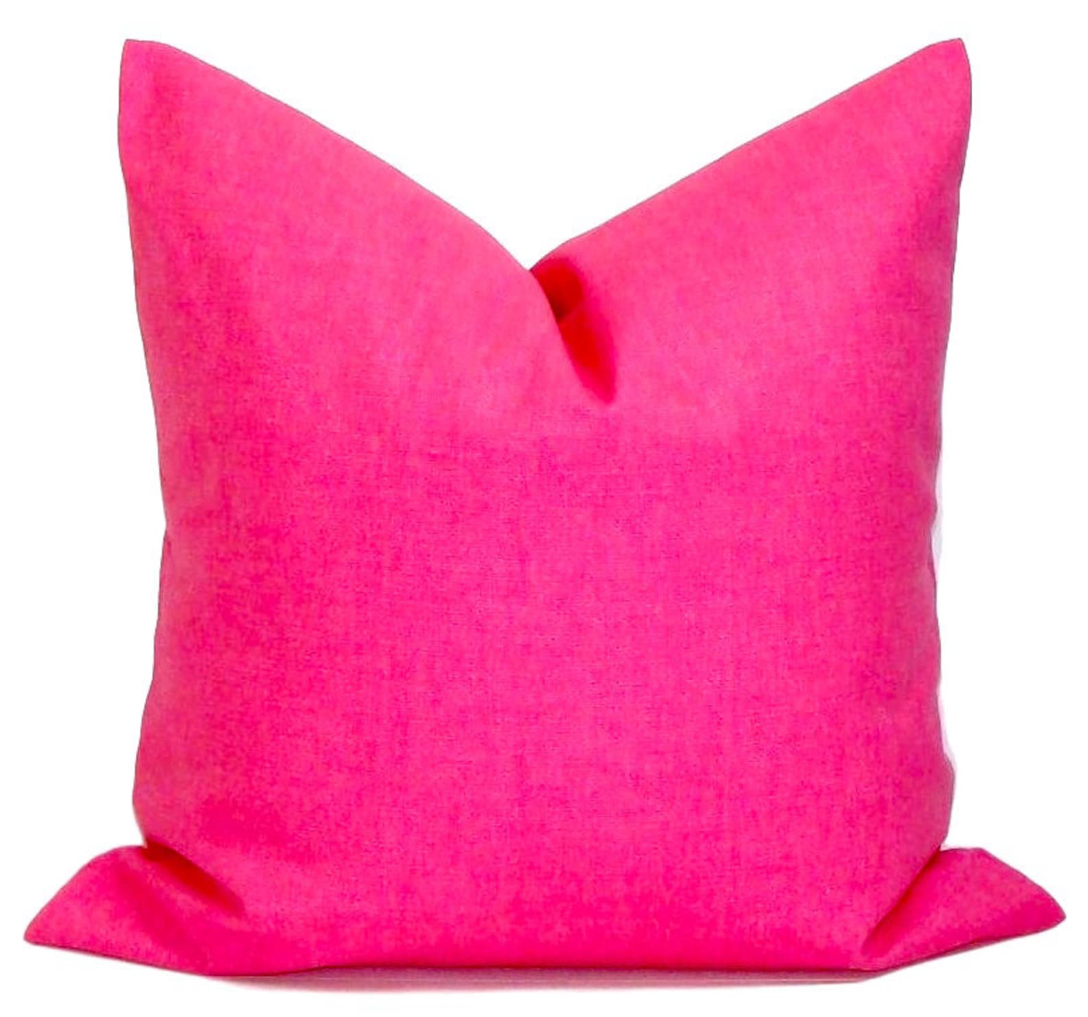 Pink Pillow, Solid Pink Pillow Cover, Pink Throw Pillow Cover, Fuchsia