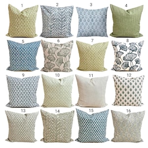 Blue Pillow Cover. Blue Throw Pillow, Blue Euro Sham, Blue Covers for 20x20, 18x18, 16x16 Inserts, ALL Sizes incl Euro Shams and Lumbars