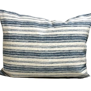 Blue Pillow Cover SALE, Blue Lumbar Pillow Cover, Blue Pillow Cover for a 12x16 12x18 or 12x20 Inch Lumbar Pillow