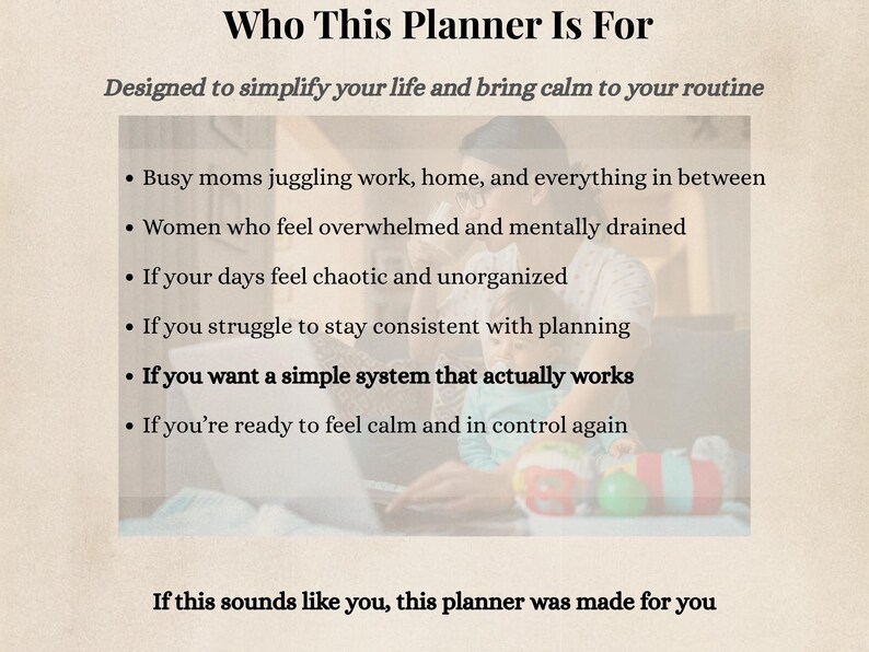 Busy Mom Digital Planner | Printable Weekly Daily Organizer for Moms ...