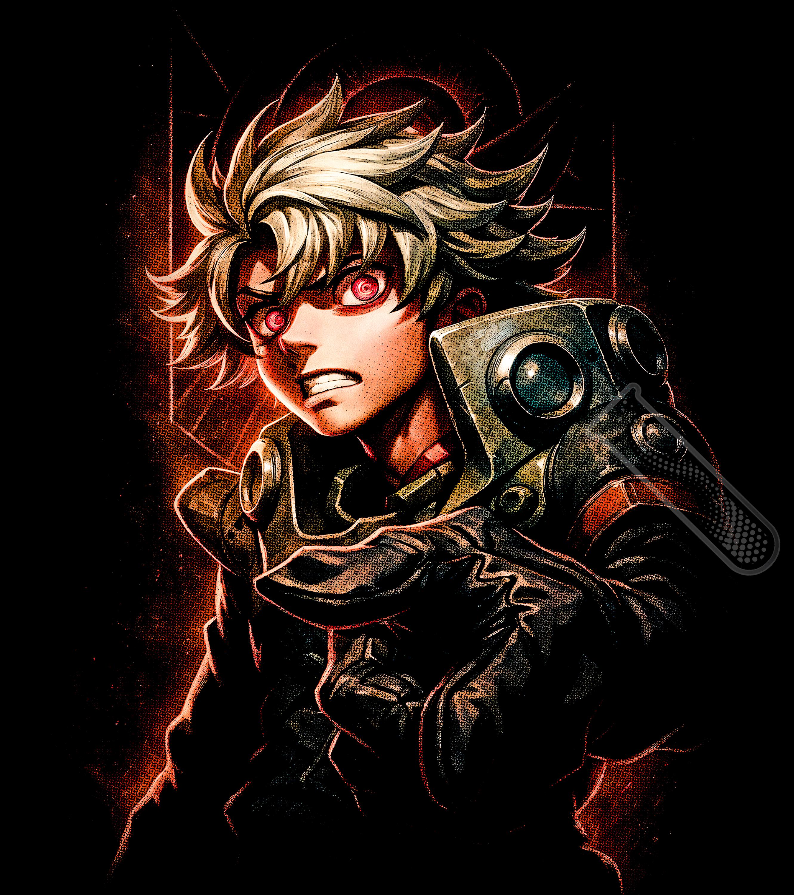 75 Halftone Anime Designs PNG Bundle A2 A3 A4 | Manga Character Pack ...