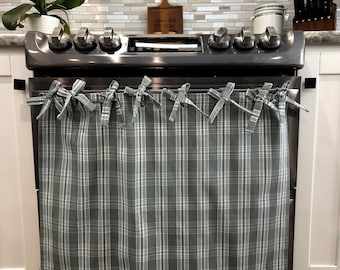 Faldón para horno, cortina de cocina, decoración acogedora para el hogar, Día de la Madre, regalos, accesorios de cocina, hogar, cocina, inauguración de la casa