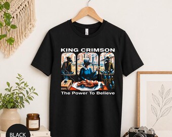 King Crimson The Power To Believe Shirt, Prog Rock Band Tee, Vintage Music Graphic T Shirt, Retro Rock Fan Gift