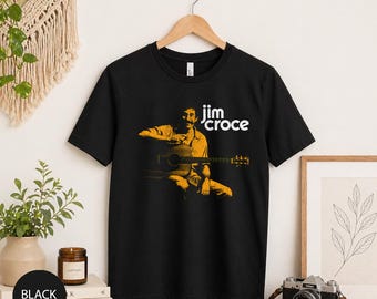 Jim Croce Vintage Music Shirt, Folk Rock Singer Tee, Classic 70s Music TShirt, Retro Guitar Graphic Tee, Soft Rock Fan Gift