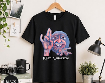 King Crimson Shirt, Progressive Rock Band Tee, Vintage Prog Rock T Shirt, Retro Music Graphic Tee, In The Court Crimson King Shirt