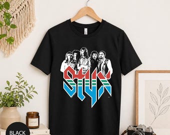 Styx Band T Shirt, Vintage Rock Band Tee, Classic Rock Graphic Shirt, Retro 70s Music Tee, Prog Rock Fan Gift, Unisex Concert Tee