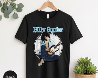 Billy Squier Vintage Rock Tee, 80s Guitar Graphic Shirt, Retro Music Band T-Shirt, Classic Rock Style