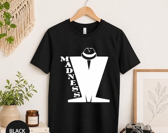 Madness Ska Band T Shirt, Vintage 2 Tone Ska Tee, Retro British Ska Music Shirt, Classic Punk Rock Graphic Tee, Unisex Concert Fan Gift