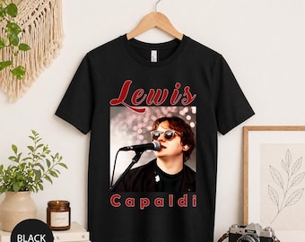 Lewis Capaldi Shirt, Lewis Capaldi Concert Tee, Vintage Music Graphic T Shirt, Retro Pop Singer Tee, Funny Music Lover Gift