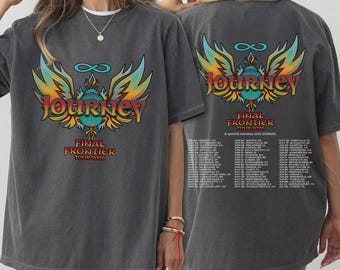 Camiseta Journey Final Frontier Tour 2026, camiseta retro de concierto de rock, camiseta vintage para fans de la banda.