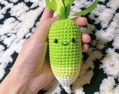 Mini Carrot Amigurumi Crochet Pattern, Instant PDF Download