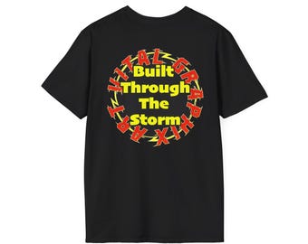 T-shirt Vital Grafix | Imprimé logo rétro orage et skyline