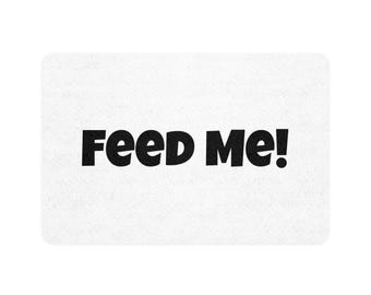 Fütter mich! Futter Matte | 12x40cm Fressmatte für Hunde und Katzen