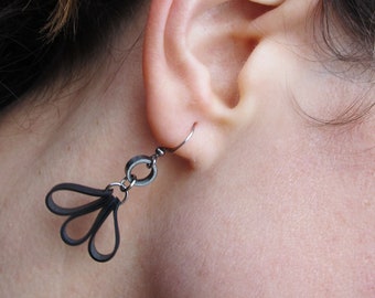 Dangle Earrings Bicycle Chainmaille Earrings Stainless Steel Earrings Bicycle Chain Earrings Chainmail Earrings Bikers Earrings