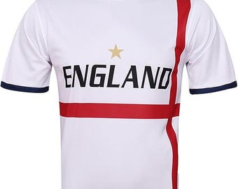 Custom England Soccer Jersey – Personalized Name Number Fan Shirt