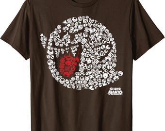 Nintendo Super Mario Iconic Boo Portrait Graphic T-Shirt T-Shirt