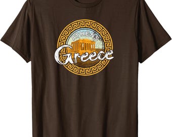 Greece Athens Parthenon Acropolis Vintage Greek T Shirt T-Shirt