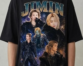 T-shirt collage M28 Jimin / Maglietta grafica idol K-pop