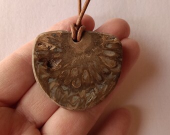 Pine Cone Fossil, Pine Cone Fossil Necklace, Pine Cone Fossil Pendant