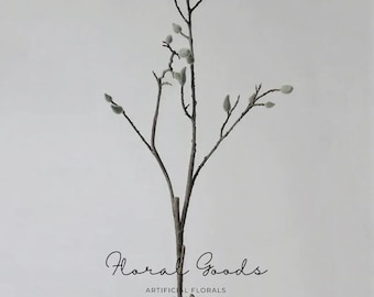 Velvet Magnolia Bud Branch – 36.6"