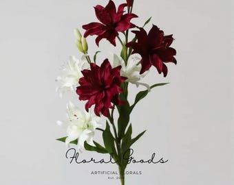 Layered Petal Lily Stem – 23.6"