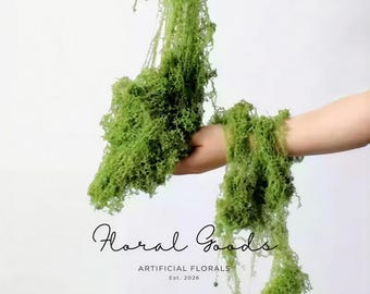 Natural-Style Artificial Moss (Loose & Sheet Options)