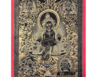 Dzambala Thangka Painting