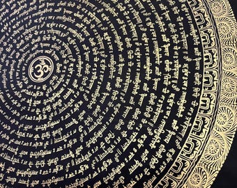Gayatri Mantra Mandala Thangka-Malerei