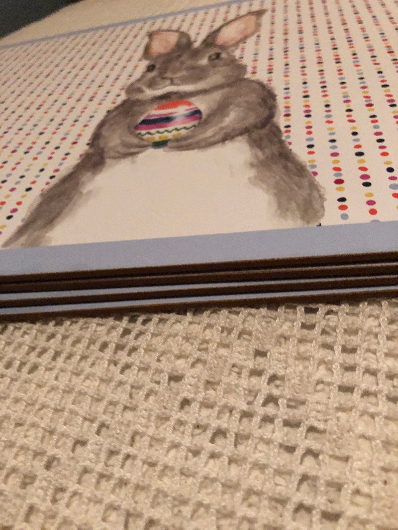 Bunny Placemats Cork Backed Placemats. Easter Decor Set of 4 Etsy