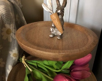 Beautiful large 3 tier bunny Cozy, wood  and metal Cozy