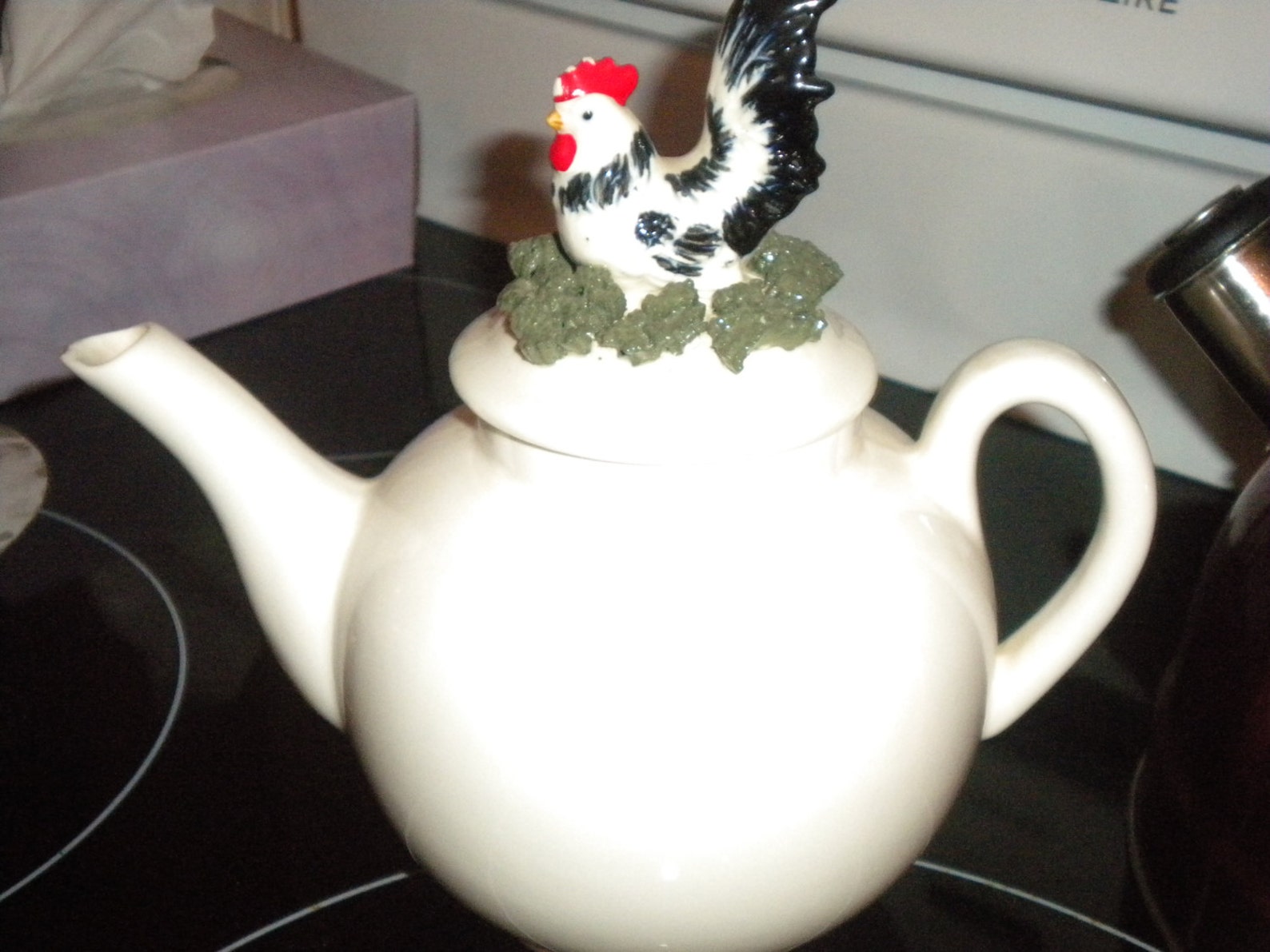 Spectacular Vintage Rooster Teapot Cottage Chic French Etsy