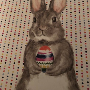 REDUCED....Bunny Placemats, Cork Backed Placemats. Easter Decor, Set of 4 Placemats