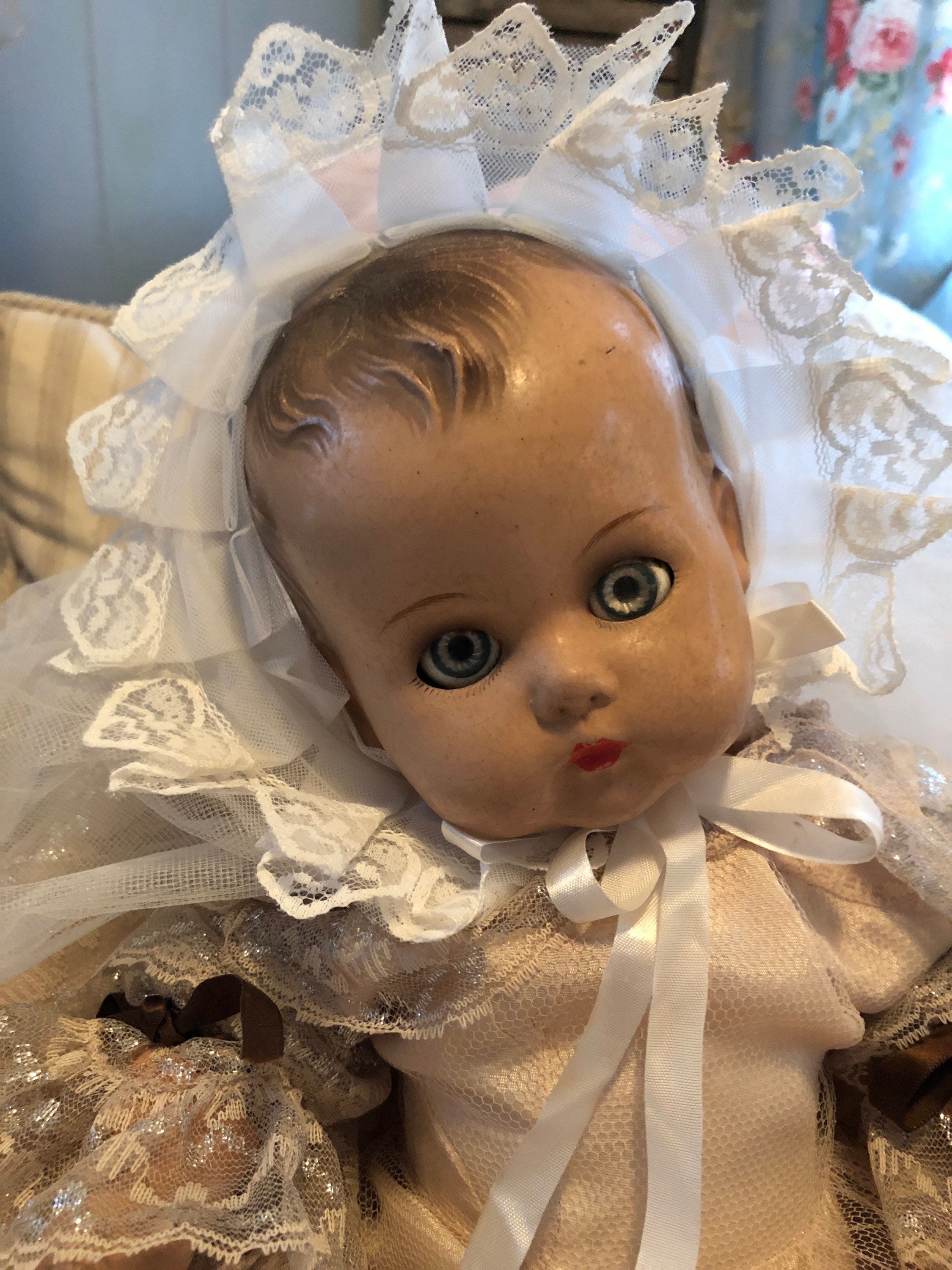 Antique Baby Doll No markings Composition Baby Doll Vintage Etsy