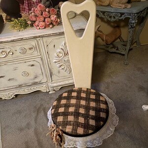vintage Chair, Birthing, spinning wheel, Tall Back, Re purposed, one of a kind, country furniture, primitive, milking stool, cottage chic